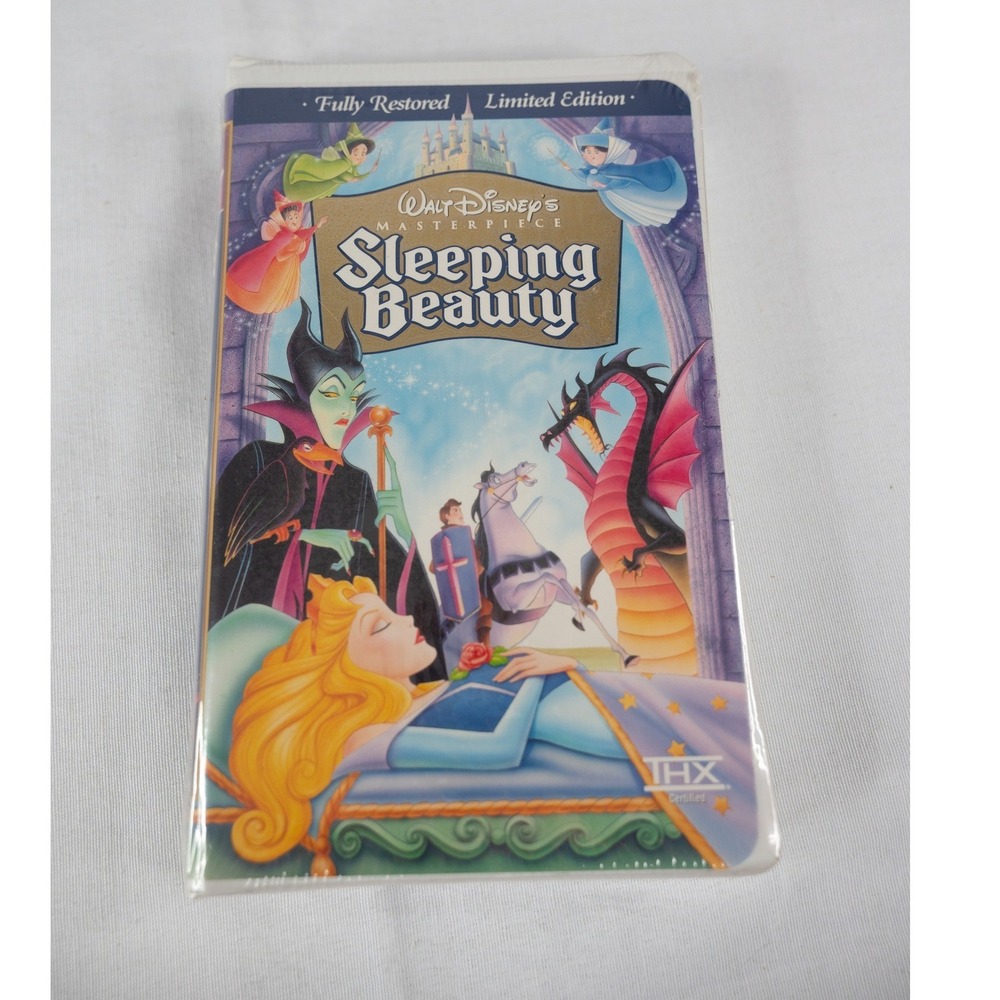 Disney Sleeping Beauty VHS Movie‎ Kids New Limited Edition THX clamshell kidcore